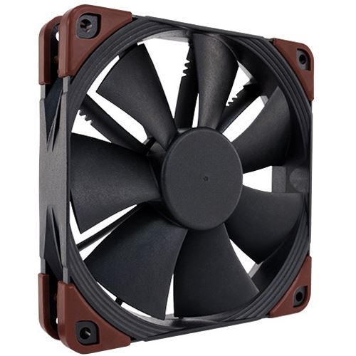 Noctua NF-F12 industrialPPC Q100 120x120x25mm 450-2000 U/min 29.7 dB(A) schwarz/braun