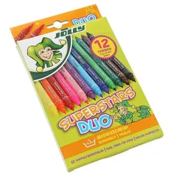 JOLLY 12er-Pack Doppelfasermaler »SUPERSTARS DUO« schwarz
