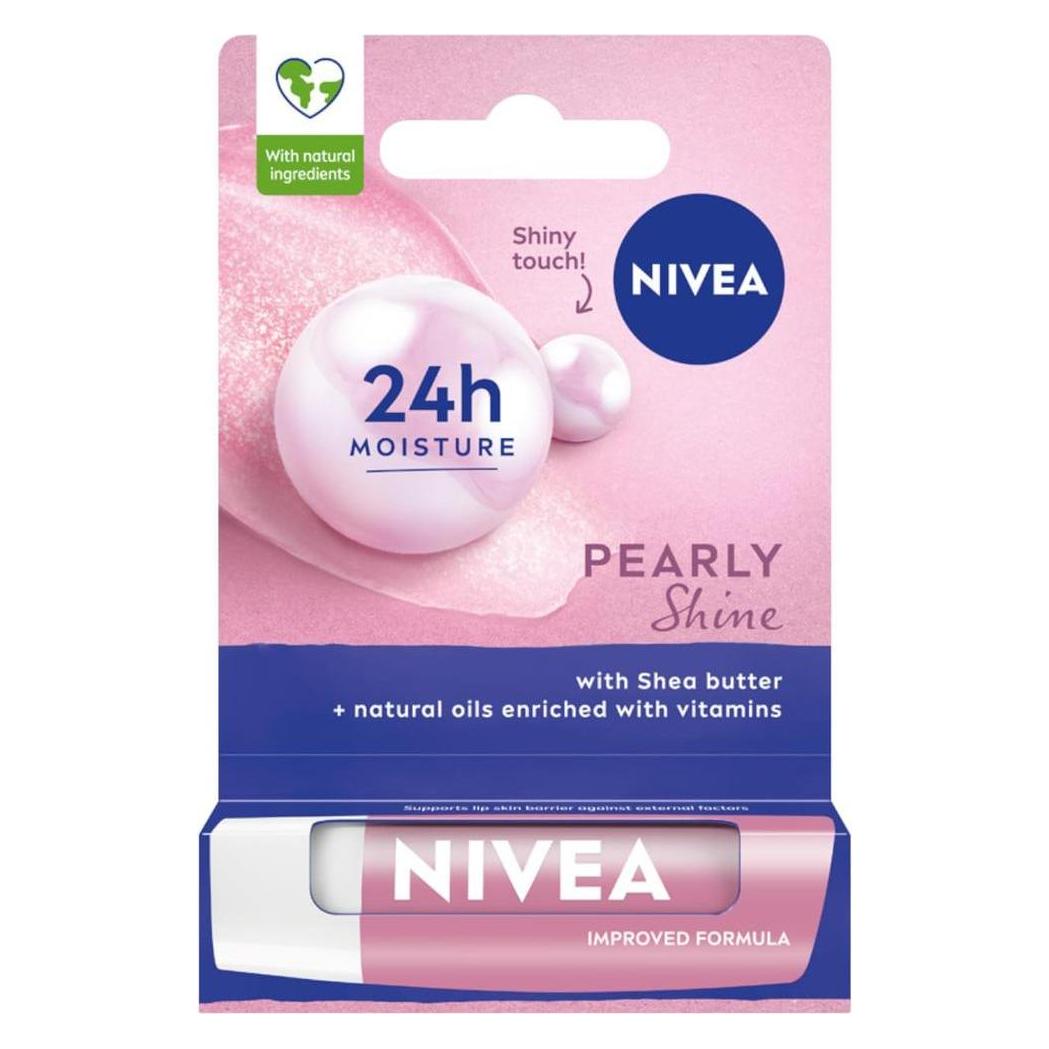 NIVEA Pearly Shine Nourishing Lipstick 5.5Ml (Lippenbalsam, Lippenpflege Stick, 5.50 ml) (9005800363004)