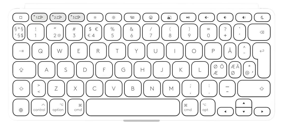 Logitech Keys-To-Go 2 draadloos toetsenbord, QWERTY, wit