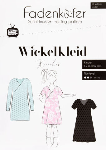 Fadenkäfer Schnitt "Wickelkleid" für Kinder