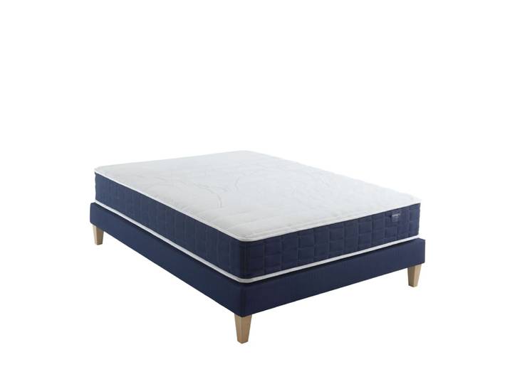 Ensemble matelas ressorts, sommier et pieds 140x190