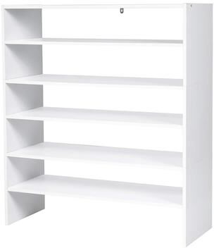 3 in 1 Shoe Rack 3 PCS 2 Tier Shoe Organizer Wood Storage Shelves