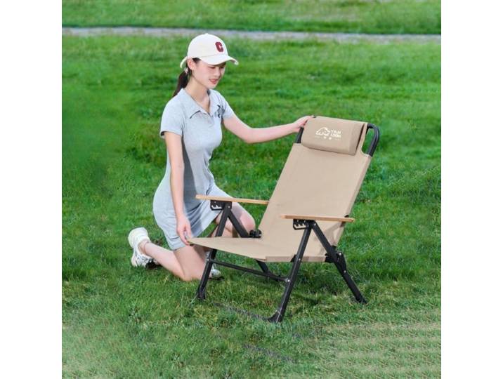 Chaise pliante réglable pour loisirs, Camping en plein air, en acier au carbone, chaises longues simples confortables, pause déjeuner, Camping Suppleis