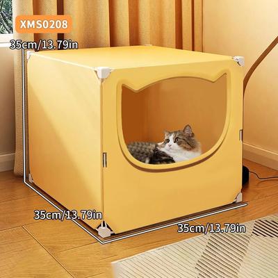 Uplift Picks All Season Semi Enclosed Cat Nest House Large Cooling Bed a