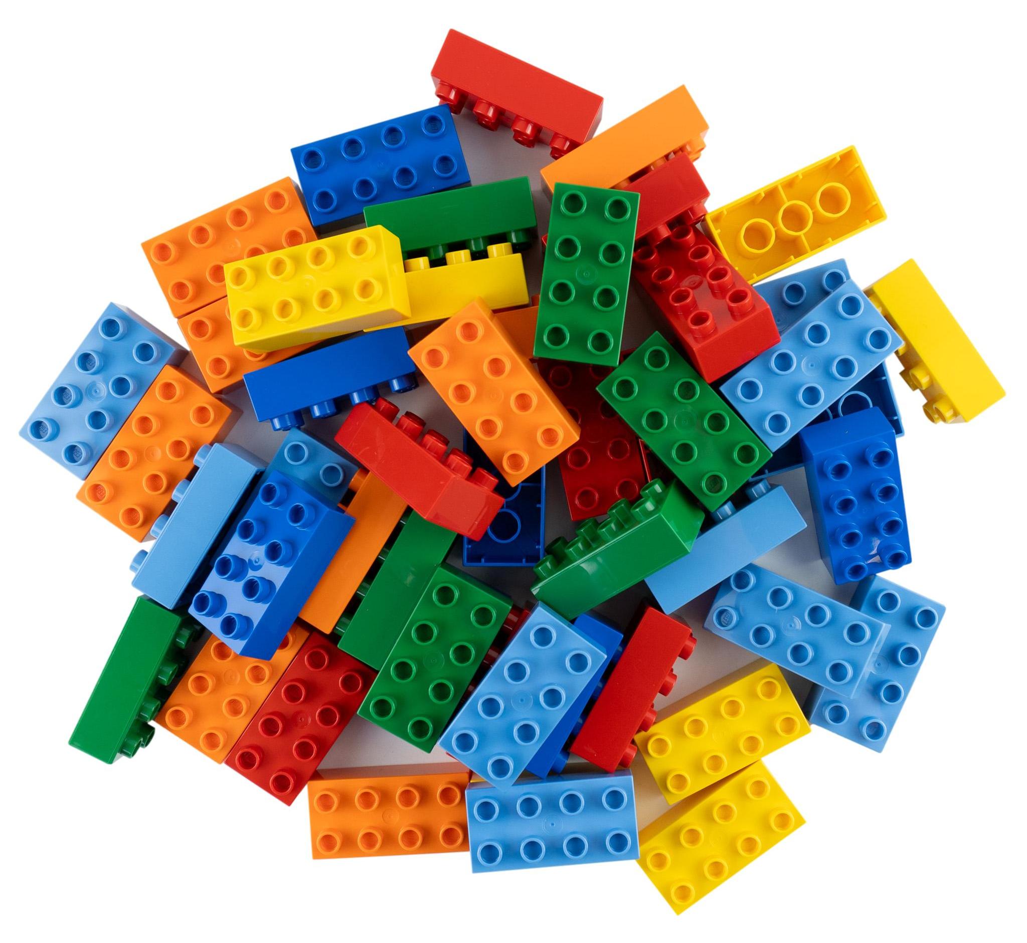 LEGO DUPLO 2x4 Steine Bausteine Bunt Gemischt - 3011 NEU! Menge 2500x - Jede Mischung individuell zusammengestellt
