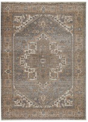 Vibe Venn Medallion Tan/ Gray Area Rug