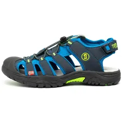 Trollkids Kinder Kvalvika Trekkingsandale - 33 - Navy/viper green