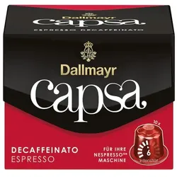 Dallmayr Kaffeekapseln »capsa Espresso Decaffeinato« 10 Stück braun