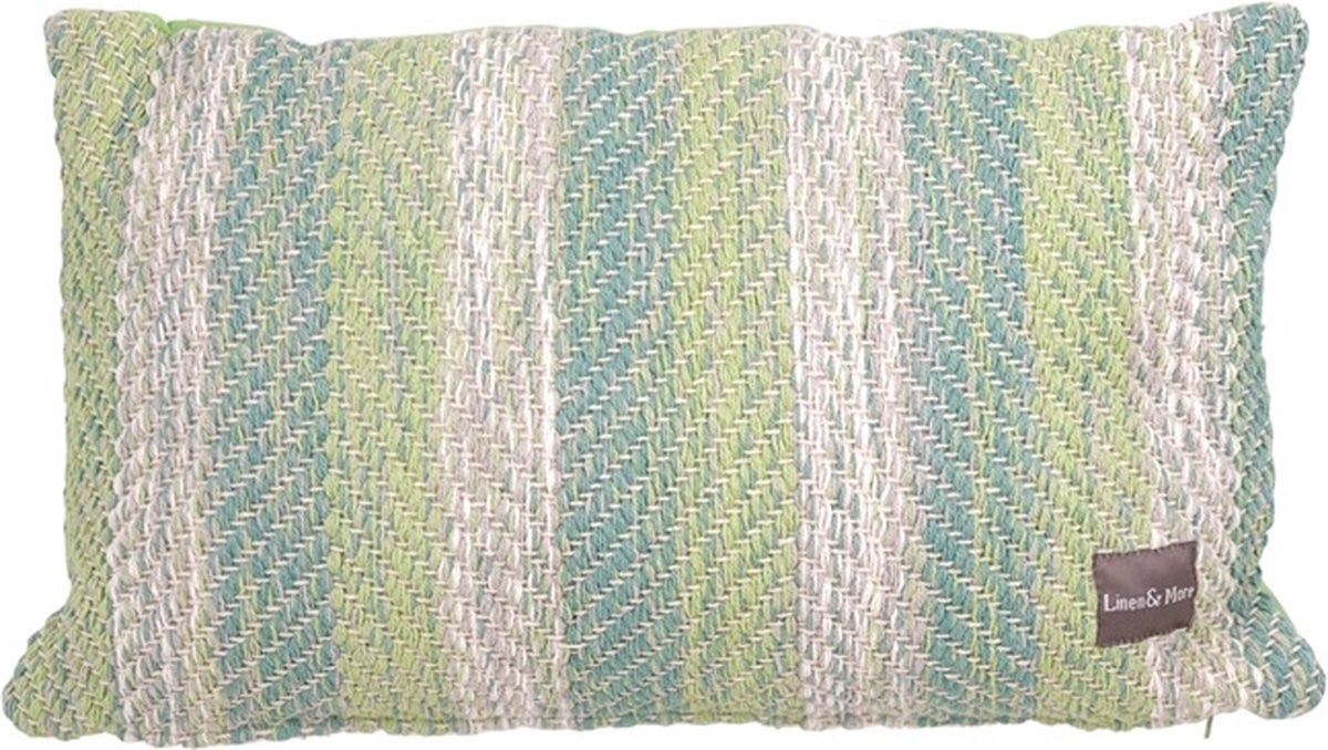 Linen & More Sierkussen Multi Weave Gree, 30 x 50 cm
