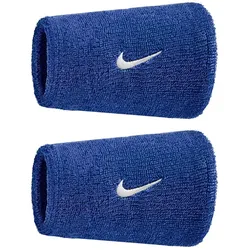 2er Pack NIKE Swoosh Classic Doublewide Schweißbänder 400 - gameroyal/white