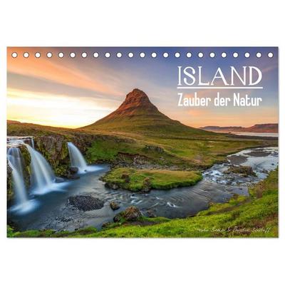 ISLAND - Zauber der Natur (Tischkalender 2026 DIN A5 quer), CALVENDO Monatskalender