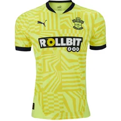 Puma, Herren, Fussballtrikot, Southampton FC Away Jersey (L), Schwarz, Gelb