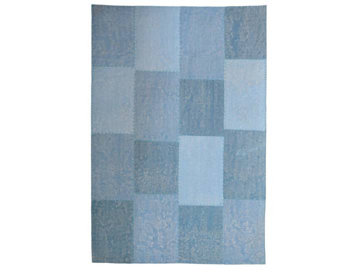 Kayoom Flachwebeteppich Lyrical, Blau, Mehrfarbig, Patchwork, rechteckig, 200x290 cm, für Fußbodenheizung geeignet, pflegeleicht, Teppiche und Böden, Teppiche, Moderne Teppiche