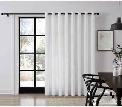 Truly Soft SHEERBARRIER Embossed Privacy Liner Grommet Patio Door Panel