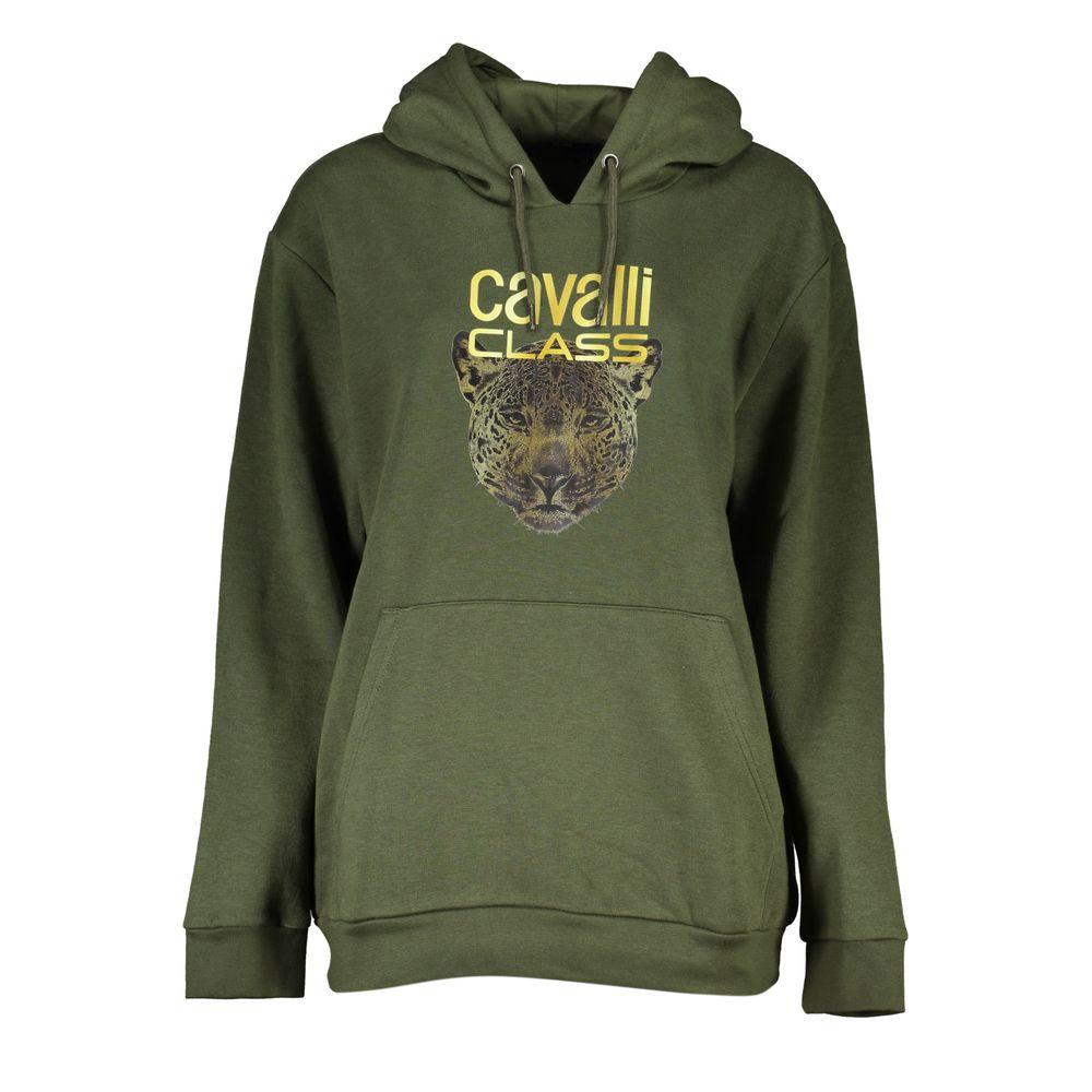 Leopard Hoodie Legergroen