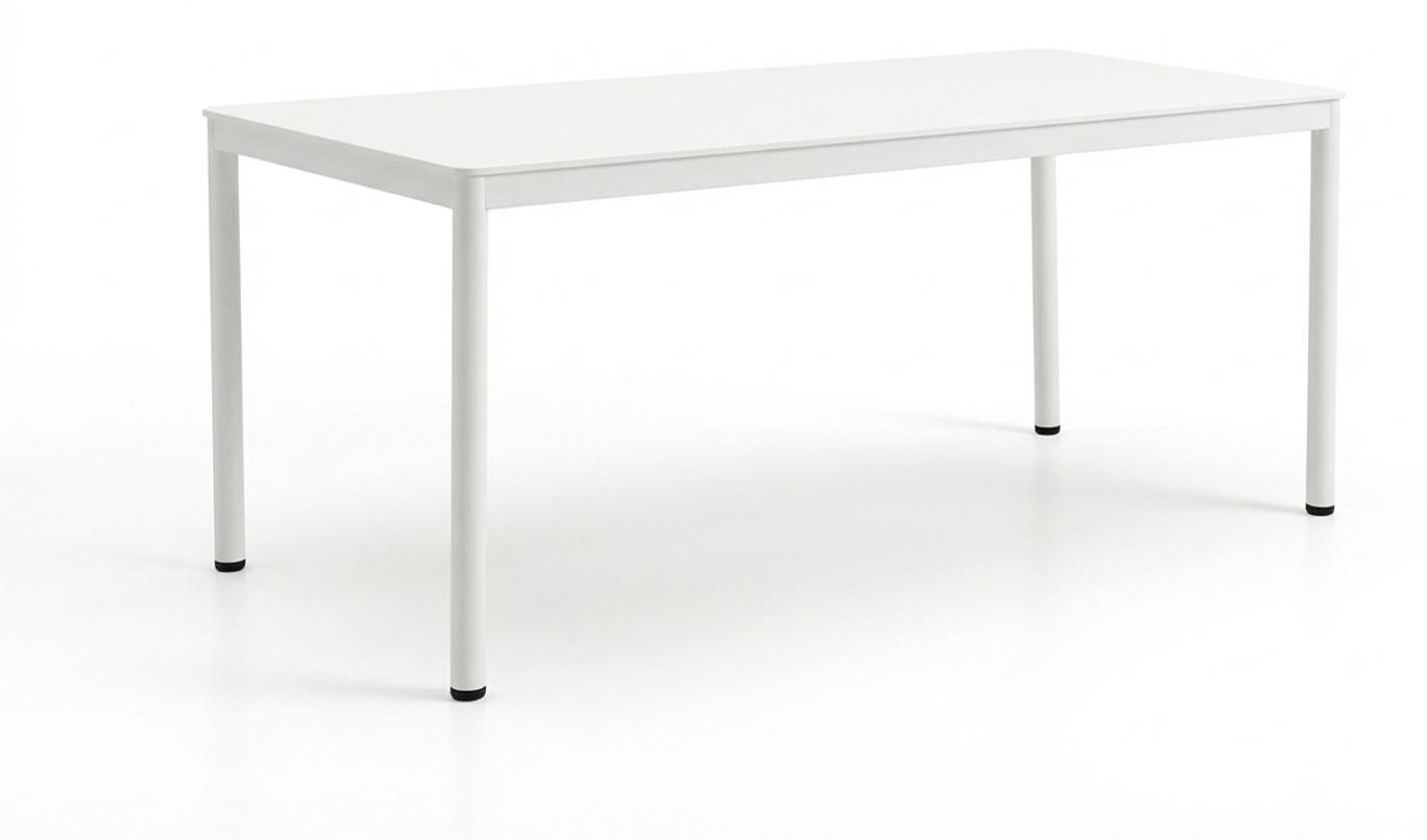 KAWOLA Gartentisch LONGA Outdoor Keramik hellgrau Gestell Aluminium 180x90 cm