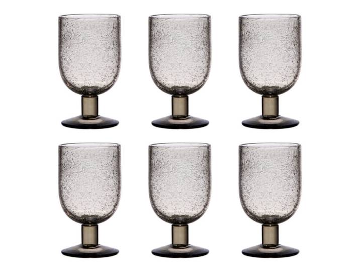 Lot de 6 verres à pied luberon gris 28 cl