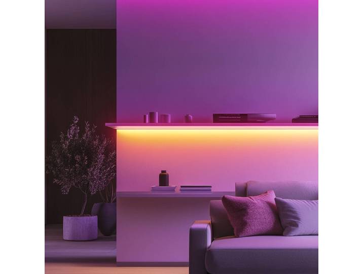 Calex Smart LED-Strip Striplight, Länge 5 m, CCT, RGB, WLAN dimmbar, weiß / opal, für Wohn- / Esszimmer, Kunststoff, Modern, Smart LED Strip