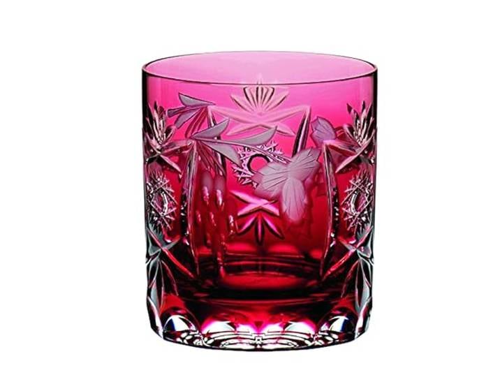 Nachtmann Whisky Glas, 250 ml, Rot, Traube, 35893, Whisky Tumbler aus Bleikristall, spülmaschinenfest, Made in Germany