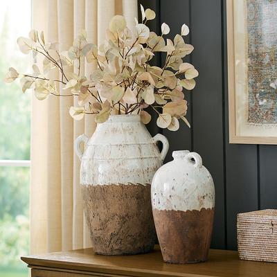 "Earthen Terracotta Vase - Small (13-3/4"" H) - Grandin Road"