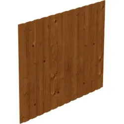 Skan Holz Seitenwand für Leimholz Carports - Deckelschalung - Größe 1, nussbaum