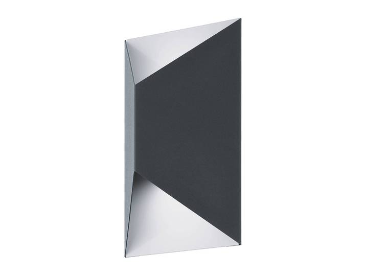 Applique extérieure LED Predazzo 8 x 21 x 14cm Gris/Anthracite