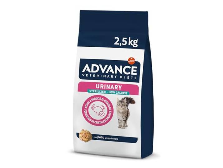 Advance Veterinary Diets Urinary Low Calorie Kattenvoer voor gewichtscontrole en bescherming van de urinewegen, 2,5 kg