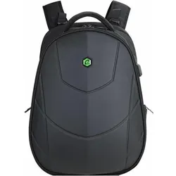 Bestlife Rucksack na Notebook 17", Assailant, schwarz aus Nylon (17"), Notebooktasche, Schwarz