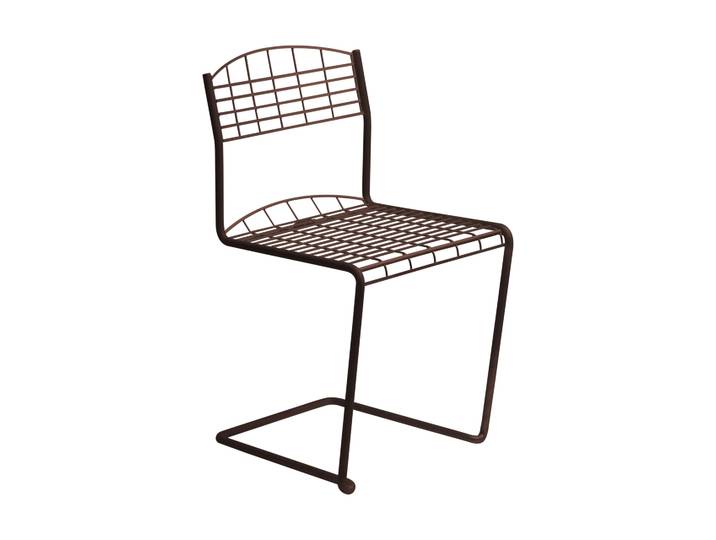 Grythyttan Stålmöbler High Tech Stuhl Chestnut