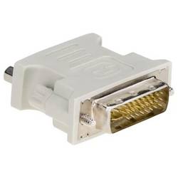 Akyga AK-AD-12 DVI Adapter [1x DVI-Stecker 24+5pol. - 1x VGA-Buchse] Weiß