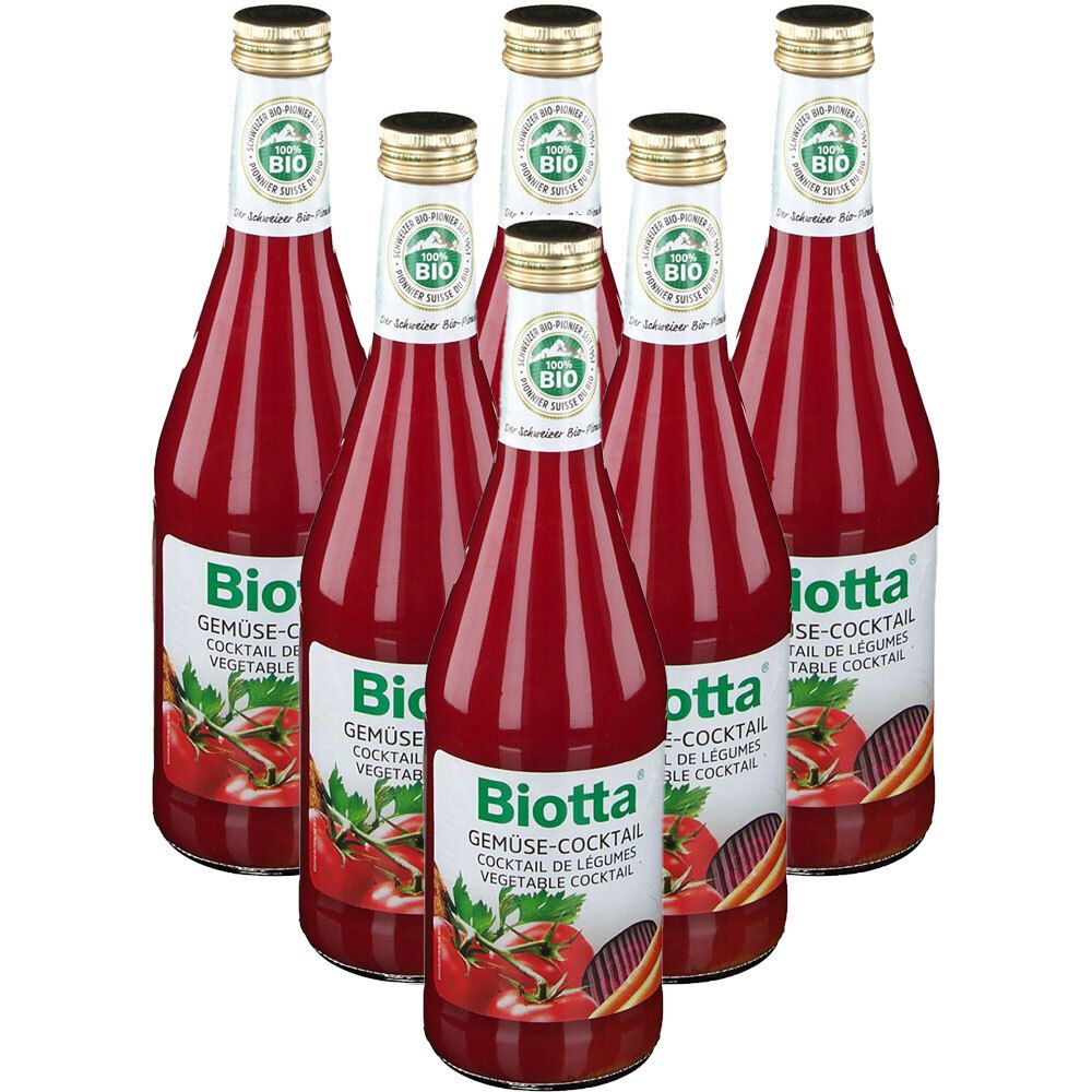 Biotta Bio Gemüse-Cocktail, Saft 6x500 ml