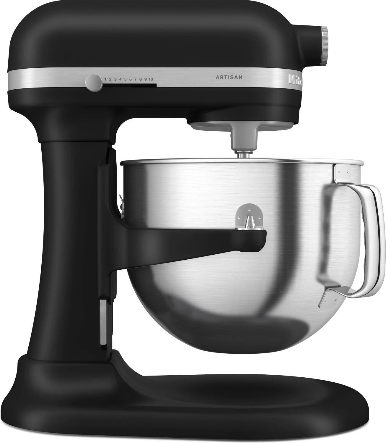 KitchenAid 5KSM70SHXEBM, Standmixer, Schwarz, Schlagen, Kneten, Mixen, 1,09 m, 6,6 l, Leiter
