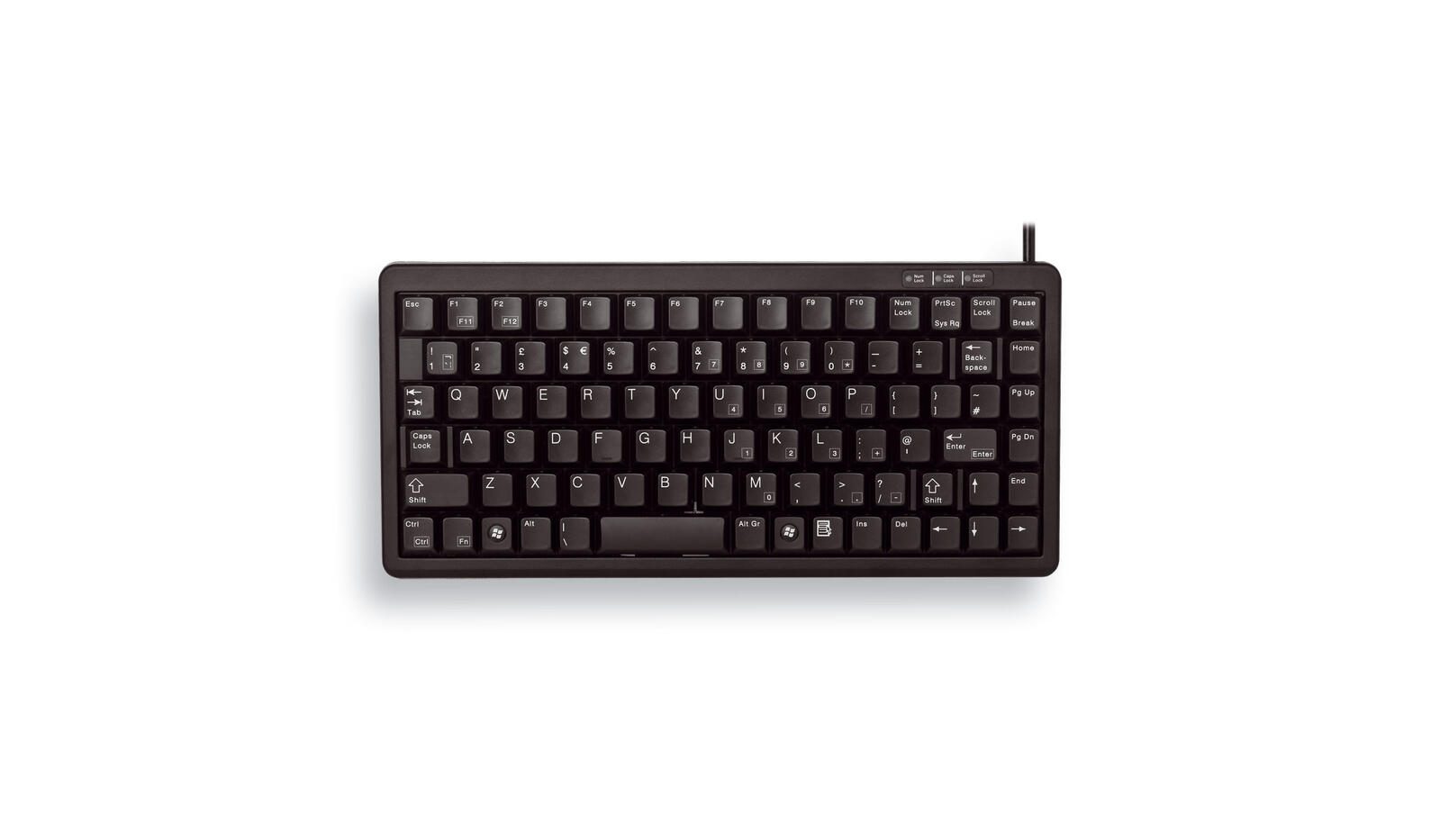 CHERRY Compact-Keyboard G84-4100 kabelgebundene Tastatur G84-4100LCMDE-2