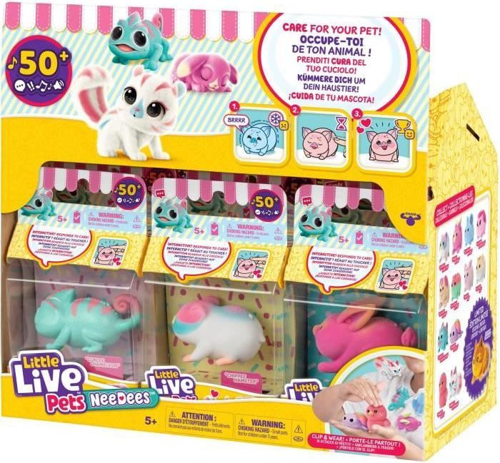 Little Live Pets Needees Interactief Dier met 50 Geluiden en Reacties