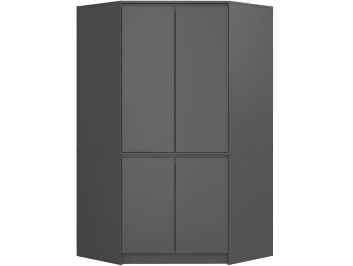 Kleiderschrank Eckschrank – CLP – Graphit