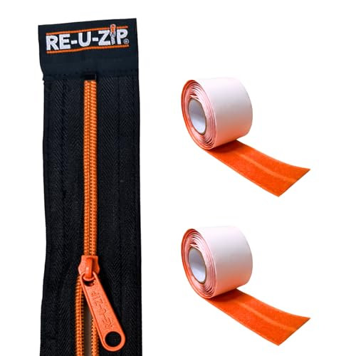 RE-U-ZIP Heavy-Duty herbruikbare stofbarrière rits Starter Kit met gepatenteerd Hook & Loop System