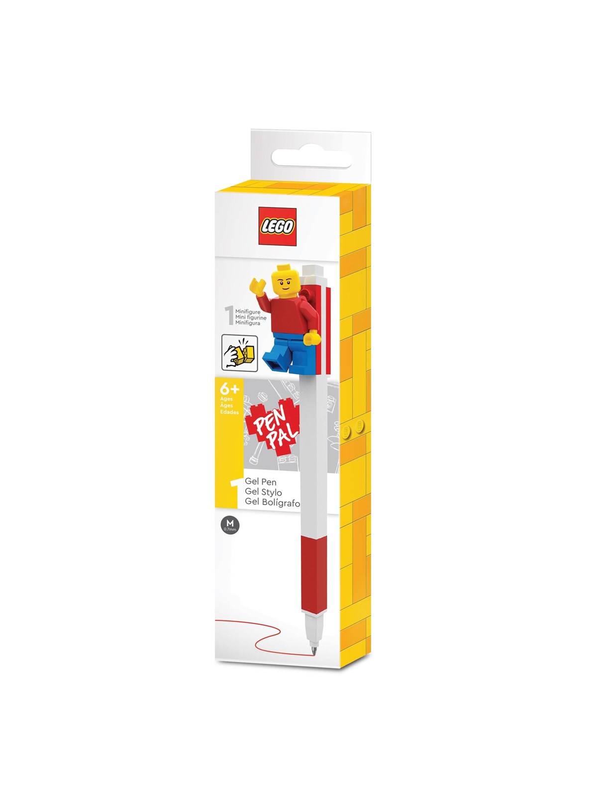 LEGO Roter Gelstift mit Minifigur