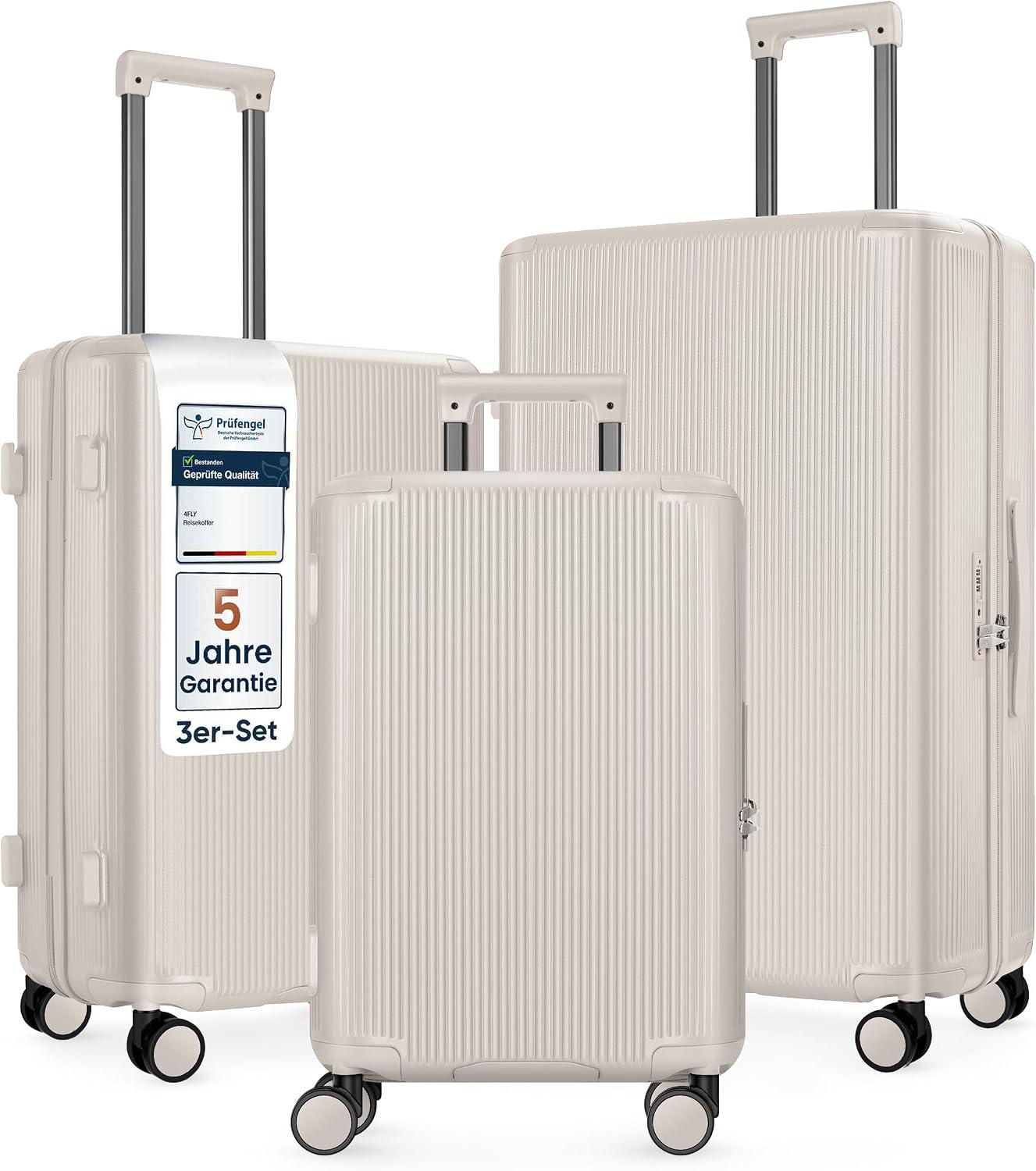 Trolley Leichter Reisekoffer mit Hartschale, Trolley-Koffer mit TSA-Schloss, 4 Spinner-Doppelrollen, Aluminium-Teleskopgriff und doppeltem Sicherheits
