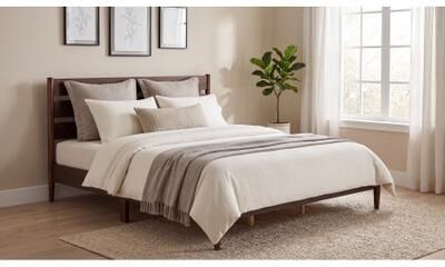 Camaflexi Rustic Style Wood Bed with LED Lighting and Power Outlet Rustic Style Wood Bed with LED Lighting and Power Outlet