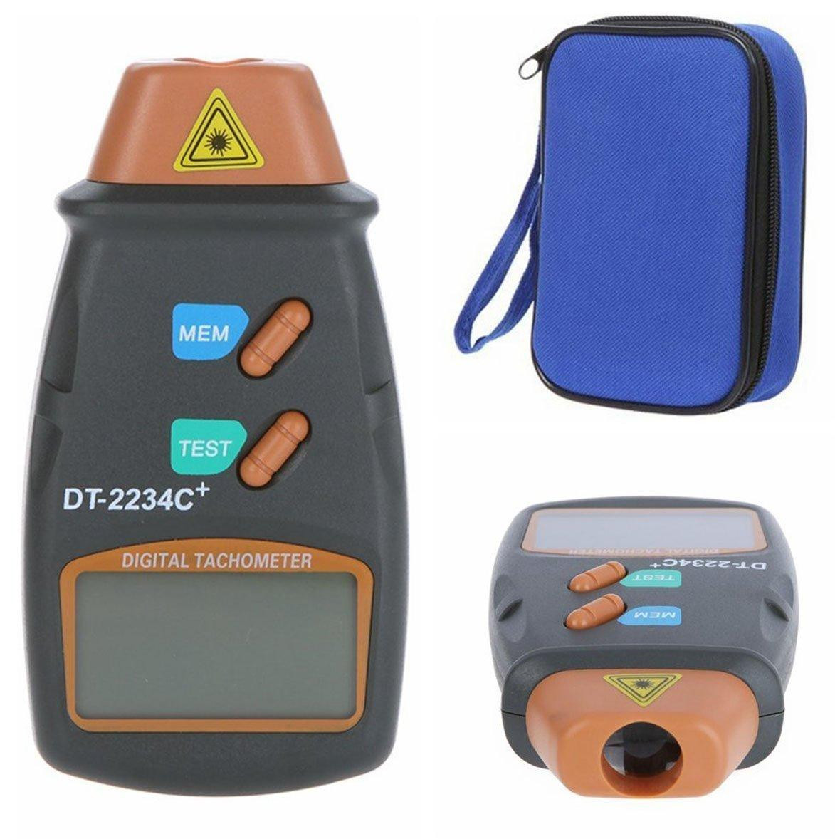 Selius Digitale tachometer, contactloze toerenteller met LCD-display