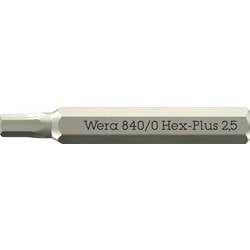 Wera 05058112001 840 Micro Sechskant-Bit Antrieb: 4 mm Abtrieb: Innen-Sechskant 2.5 mm 30 mm