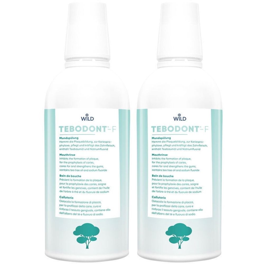 Mundw Tebodont-F Spuel x2 2x500 ml Mundwasser