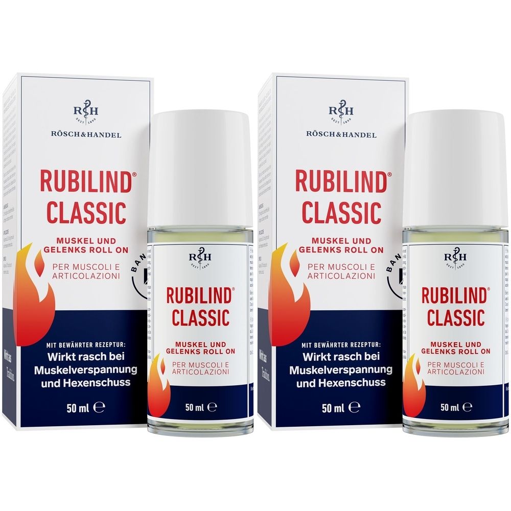 Rubilind Classic Muskel und Gelenks Roll-on 2x 2x50 ml Roller