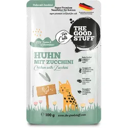 The Goodstuff Adult Beutel 100g Katzennassfutter 12 x 100 Gramm Huhn & Zucchini