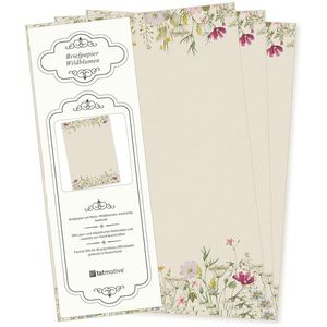 tatmotive Briefpapier Wildblumen, A4, 90 g/m², 50 Blatt