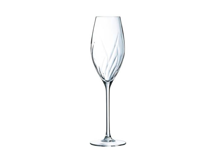 8 flûtes à champagne en verre 24 cl