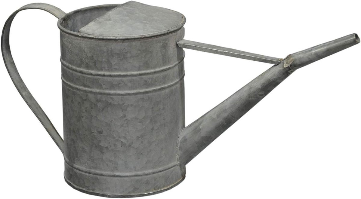 Decoratieve Franse Kruik in Vintage Stijl - Zink - H 37 cm x B 17 cm