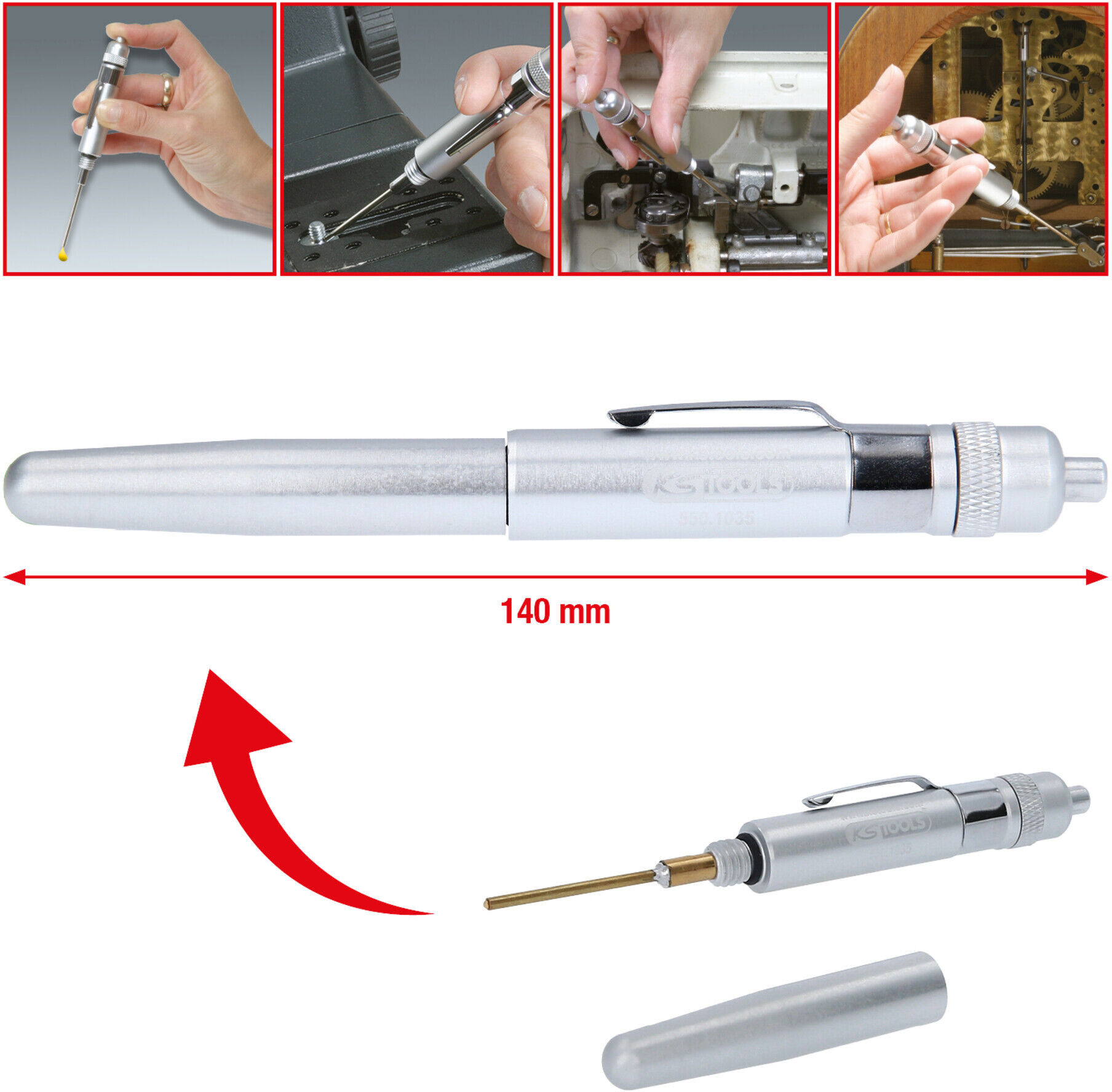KS Tools Präzisions-Ölstift, 140mm (550.1035)