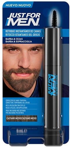 Just For Men Retoque Instantáneo De Canas Hombre Castaño medio